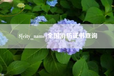 鞍山全国消防证书查询