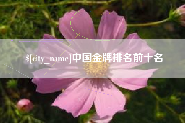 鞍山中国金牌排名前十名