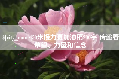 鞍山50米接力赛加油稿200字-传递着希望、力量和信念