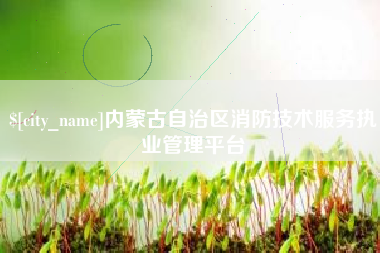 鞍山内蒙古自治区消防技术服务执业管理平台