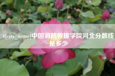 鞍山中国消防救援学院河北分数线是多少
