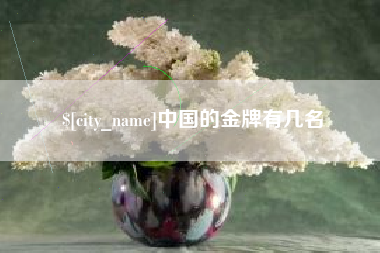 鞍山中国的金牌有几名