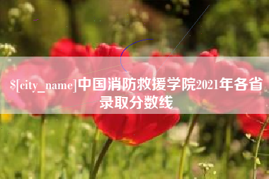 鞍山中国消防救援学院2021年各省录取分数线