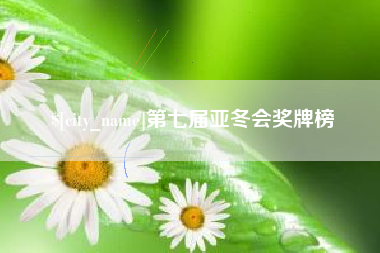 鞍山第七届亚冬会奖牌榜