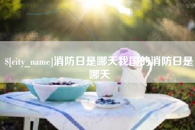 鞍山消防日是哪天我国的消防日是哪天
