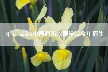 鞍山中国消防救援学院今年招生