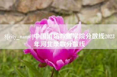 鞍山中国消防救援学院分数线2023年河北录取分数线