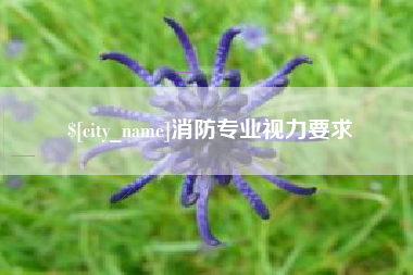 鞍山消防专业视力要求