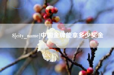 鞍山中国金牌能拿多少奖金