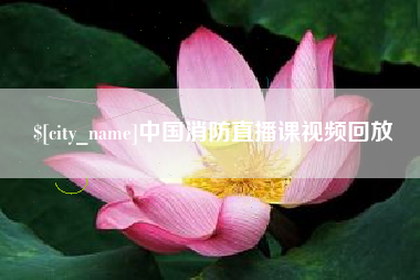 鞍山中国消防直播课视频回放