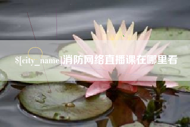 鞍山消防网络直播课在哪里看