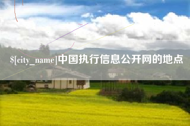 鞍山中国执行信息公开网的地点