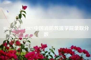 鞍山2021中国消防救援学院录取分数