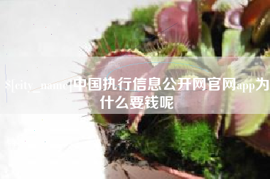 鞍山中国执行信息公开网官网app为什么要钱呢
